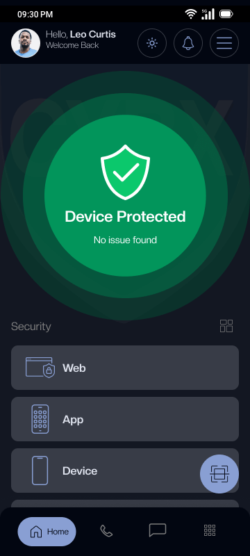 CYBX App - Dark Mode Protected List View